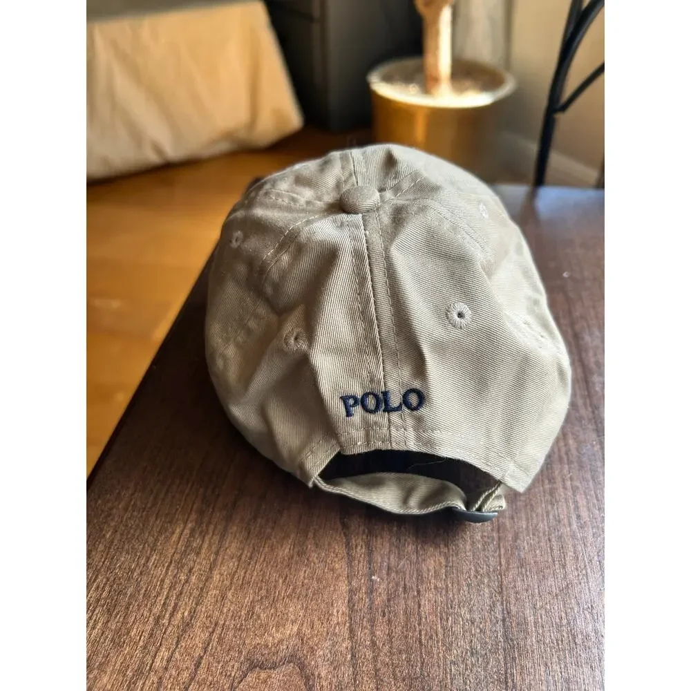 Toddler boys classic Polo Ralph Lauren baseball cap in beige 2T-4T